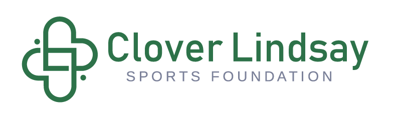 Clover Lindsay Sports Foundation Logo with Clover Graphic